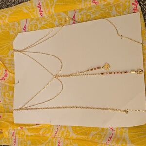 NWT Free People Gold Body Chain with Pink Details with Tote